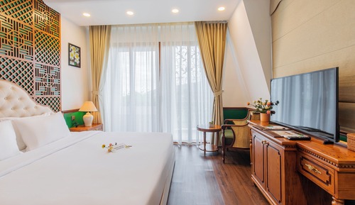 Habitación Deluxe doble, balcón, vistas al jardín