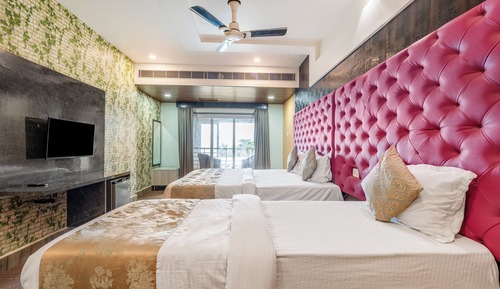 Habitación familiar, vistas al jardín