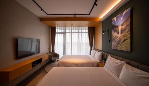 Habitación estándar, 2 camas de matrimonio, no fumadores