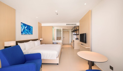 Habitación Premier con 1 cama doble o 2 individuales, vistas a la playa