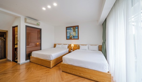 Habitación cuádruple familiar, vistas al río