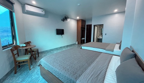 Habitación familiar, vistas a la ciudad