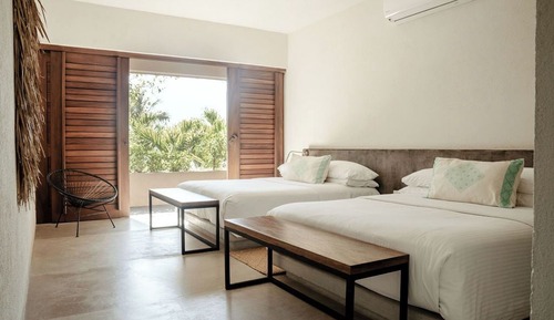 Habitación Deluxe doble, 2 camas dobles