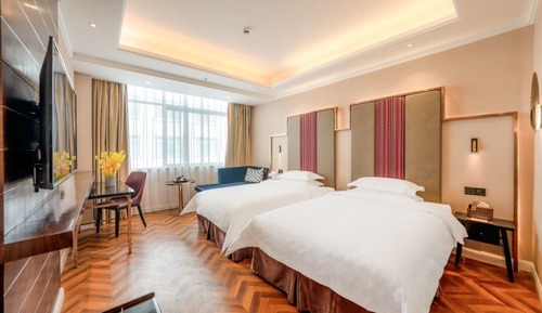Habitación estándar con 2 camas individuales, vistas a la ciudad