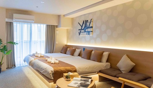 Habitación cuádruple Deluxe, 2 camas de matrimonio, no fumadores