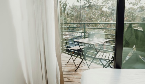 Habitación estándar doble, balcón, vistas al jardín
