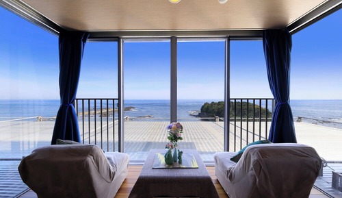 Habitación superior con 2 camas individuales, no fumadores, vistas al mar (402-404)