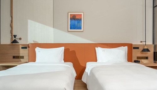 Habitación estándar, 2 camas dobles, accesible para personas con discapacidad