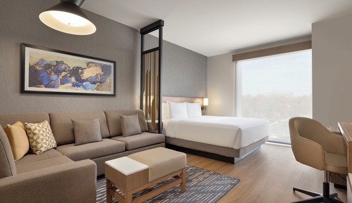 Habitación, 1 cama de matrimonio grande con sofá cama
