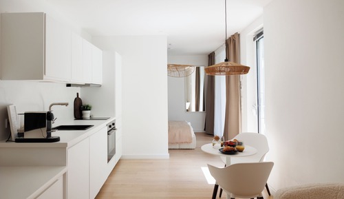 Apartamento, vistas al jardín