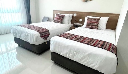 Habitación estándar con 2 camas individuales, vistas a la ciudad
