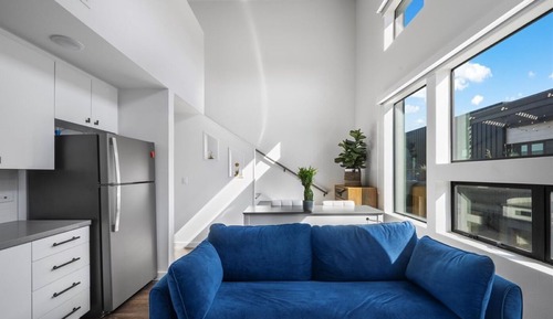 Loft, 1 cama de matrimonio con sofá cama, vistas a la ciudad