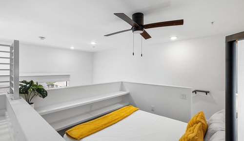 Loft, 1 cama de matrimonio con sofá cama, balcón, vistas a la ciudad