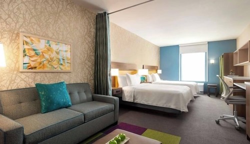 Suite estudio, 2 camas de matrimonio