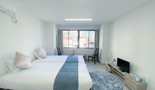 Habitación estándar con 2 camas individuales, no fumadores, vistas al mar