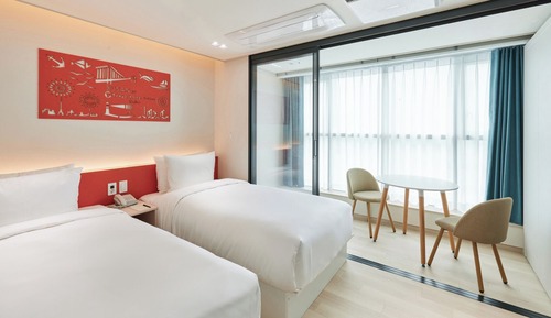 Habitación Deluxe con 2 camas individuales, vistas al mar