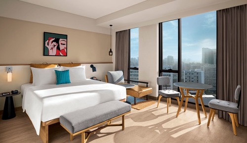 Estudio, 1 cama de matrimonio grande con sofá cama, no fumadores (View)