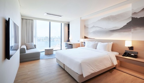 Habitación Grand, 1 cama de matrimonio grande, vistas al lago