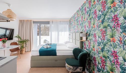 Habitación económica doble, 1 cama de matrimonio, no fumadores, microondas