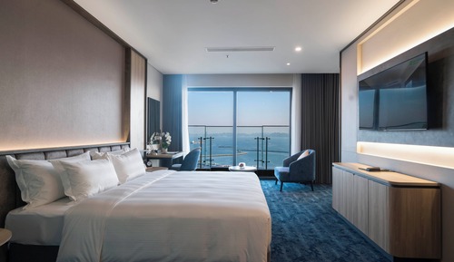 Suite Premier, 1 cama de matrimonio grande, vistas al mar