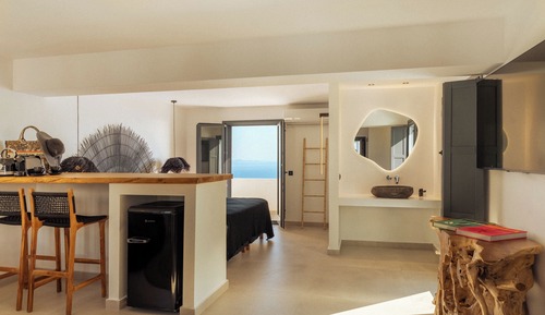 Habitación Premium con 1 cama doble o 2 individuales, bañera de hidromasaje, vistas al mar