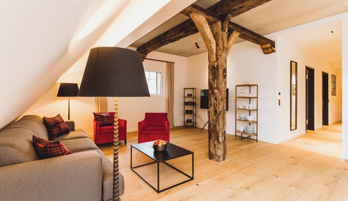 Apartamento familiar, vistas al jardín