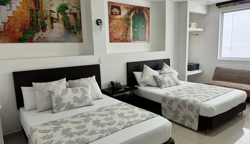 Habitación con 2 camas individuales