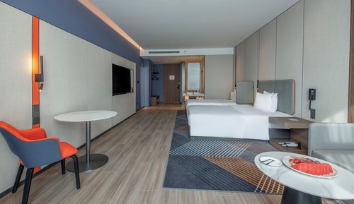 Habitación estándar, 2 camas dobles, vistas a la ciudad