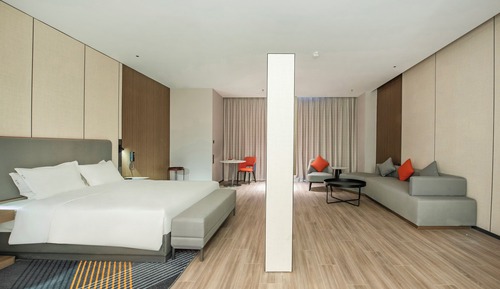 Suite, 1 cama de matrimonio grande, vistas a la ciudad