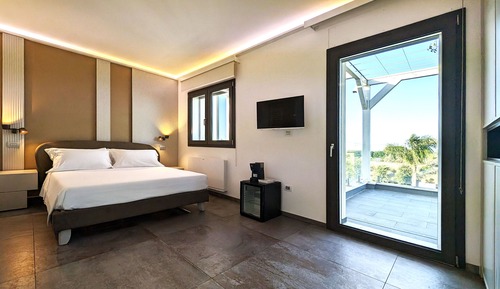 Habitación Confort con 1 cama doble o 2 individuales, 1 cama doble, baño privado, vistas al jardín