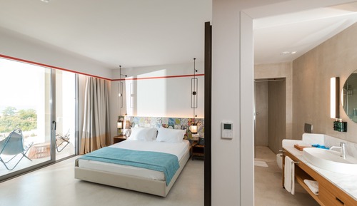 Habitación superior, 1 cama de matrimonio, vistas al mar