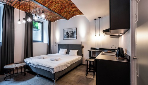 Suite estudio básica, 1 cama de matrimonio