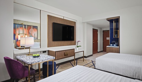 Habitación Deluxe, 2 camas de matrimonio, accesible para personas con discapacidad