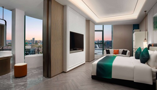 Habitación Business, 1 cama de matrimonio grande con sofá cama, no fumadores