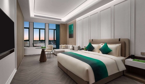Habitación Deluxe, 1 cama de matrimonio grande con sofá cama, no fumadores