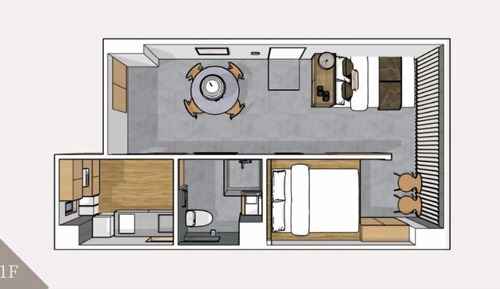 Apartamento, 1 habitación (1F -To-ridoma-)