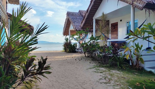 Bungalow, vistas al jardín