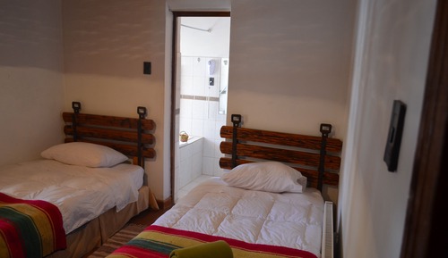 Habitación básica doble, patio