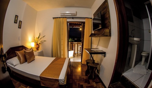 Suite económica, 1 cama doble, baño privado, vistas al patio