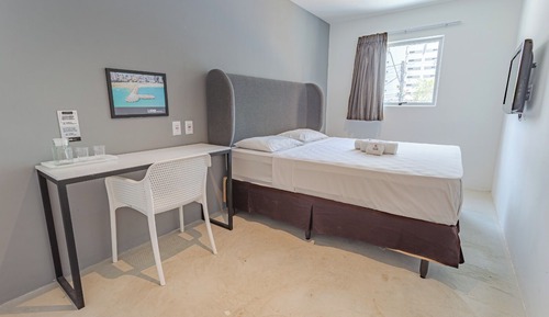 Habitación básica doble, baño compartido