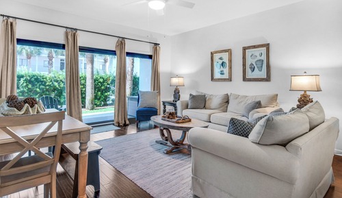 Apartamento, varias camas, cocina, vistas al jardín (Palms D2)