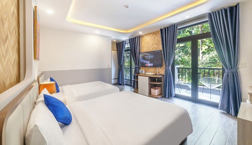 Habitación familiar, balcón