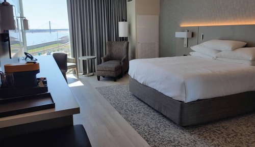 Habitación de lujo, 1 cama de matrimonio grande, no fumadores, vistas al río