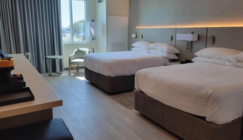 Habitación de lujo doble, 2 camas de matrimonio, no fumadores, vistas al río