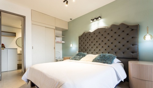 Habitación triple Deluxe, 1 cama de matrimonio con sofá cama