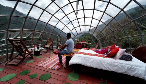 Habitación panorámica, vistas a la montaña
