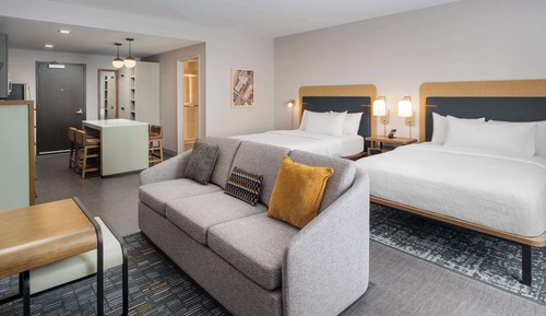 Suite estudio, 2 camas de matrimonio