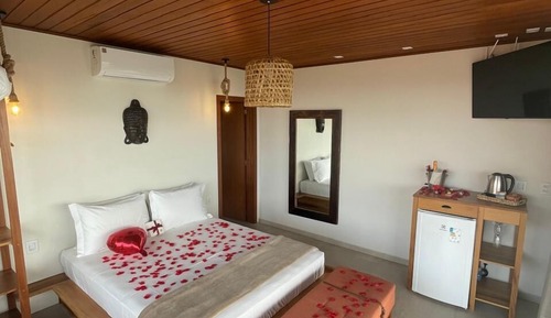 Habitación Deluxe doble, 1 cama de matrimonio, balcón, vistas al mar
