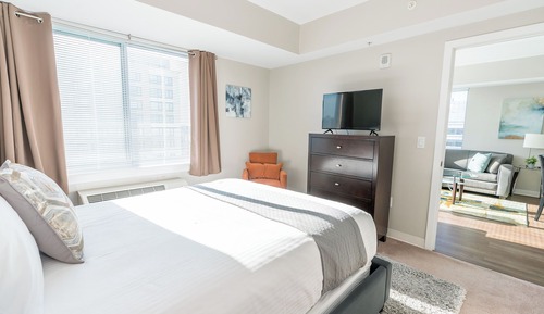 Apartamento de lujo, 1 cama de matrimonio con sofá cama
