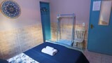Quarto Azul Casal com Ar Condicionado